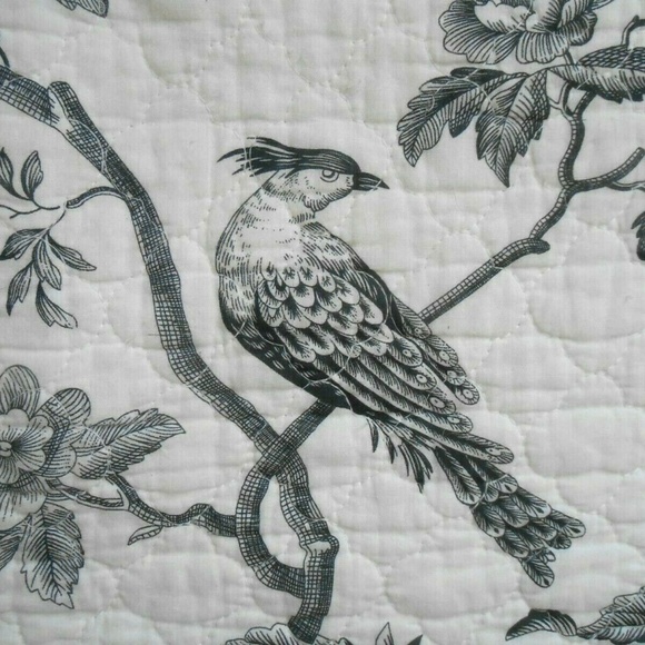 Bedding Pair Black Ivory Toile Quilted Pillow Shams King Poshmark